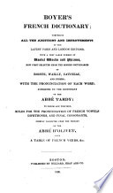 Boyer's French Dictionary